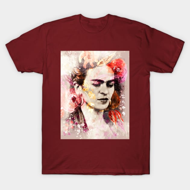 Frida Kahlo art poster T-Shirt by GalleryArtField